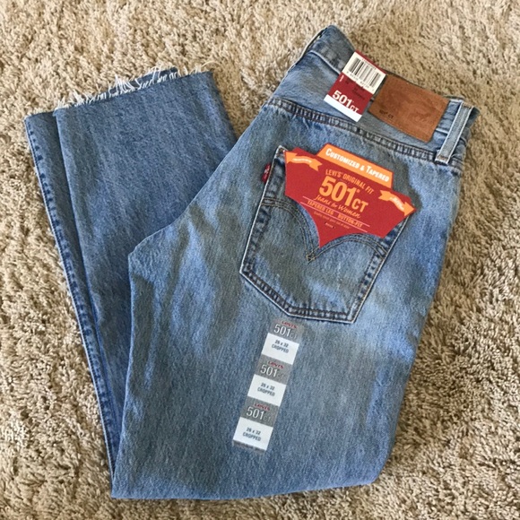 Levi 501 CT Distress Boyfriend Jeans Time Gone By - Picture 4 of 6